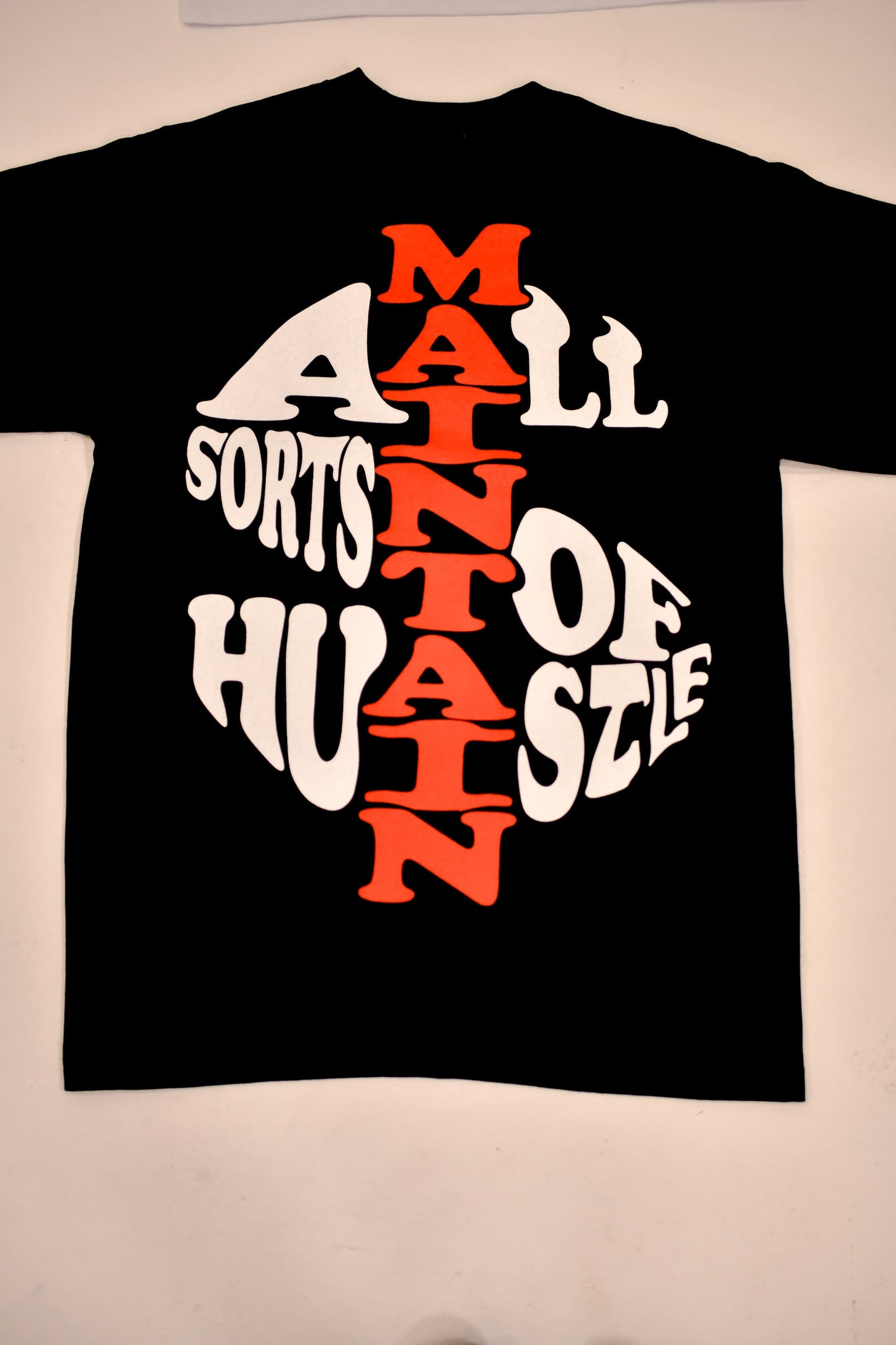 "’MASH’ MONEY SIGN" TEE (BLACK/RED)