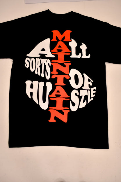 "’MASH’ MONEY SIGN" TEE (BLACK/RED)