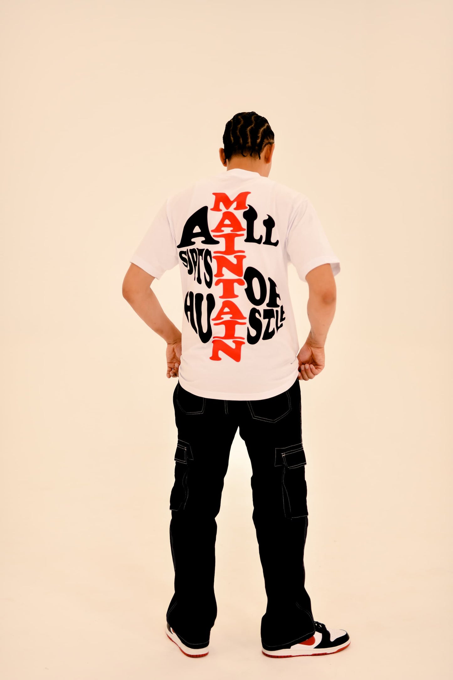 "’MASH’ MONEY SIGN" TEE (WHITE/RED)